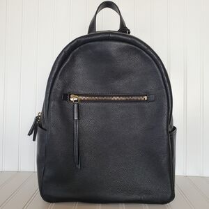 Fossil Megan Black Leather Backpack NWT